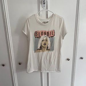 Blondie Torrid Goodie Two Sleeves Rolled Hem Graphic Band Tee